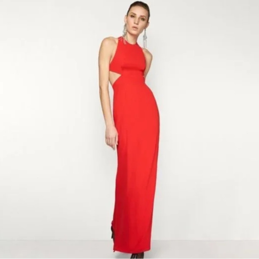 FAME AND PARTNERS AXIS RED FORMAL DRESS